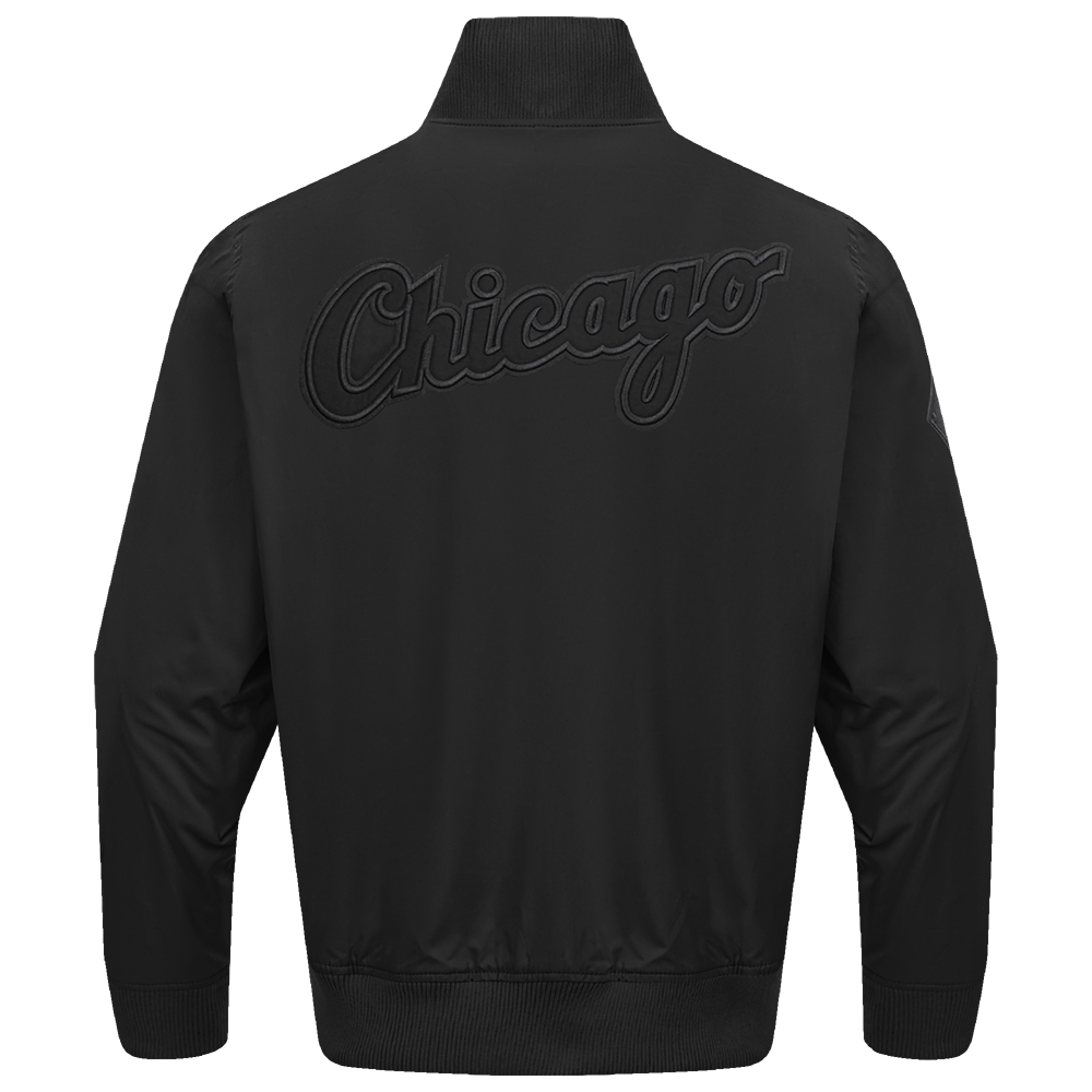 MLB CHICAGO WHITE SOX NEUTRAL MEN'S  TWILL JACKET (BLACK)