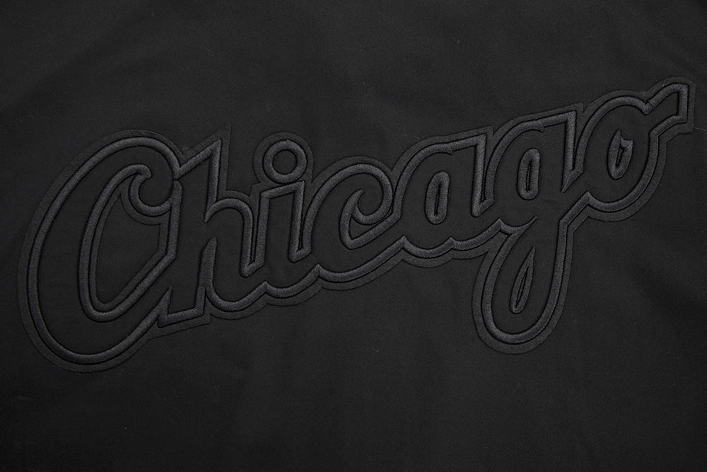 MLB CHICAGO WHITE SOX NEUTRAL MEN'S  TWILL JACKET (BLACK)