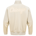 MLB CHICAGO WHITE SOX NEUTRAL MEN'S  TWILL JACKET (EGGSHELL)