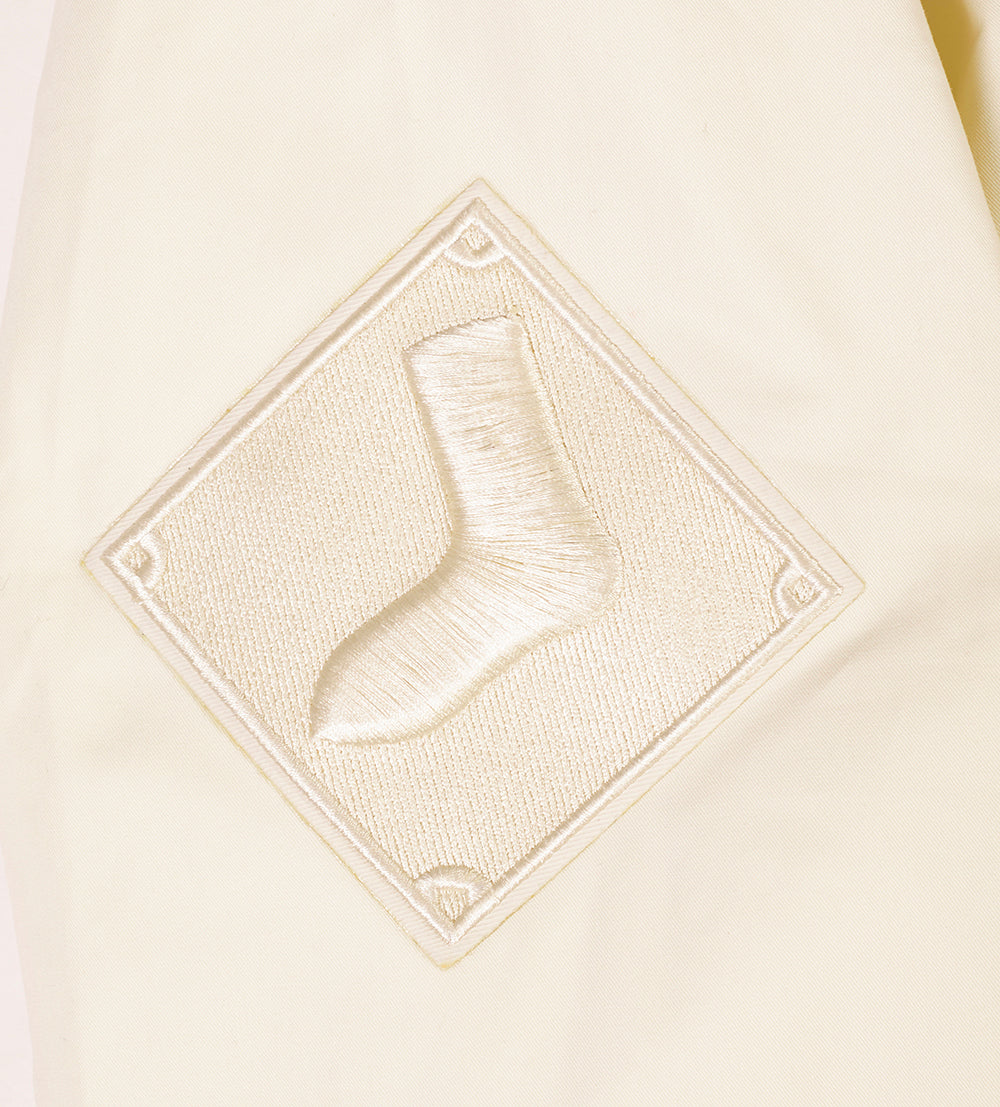 MLB CHICAGO WHITE SOX NEUTRAL MEN'S  TWILL JACKET (EGGSHELL)