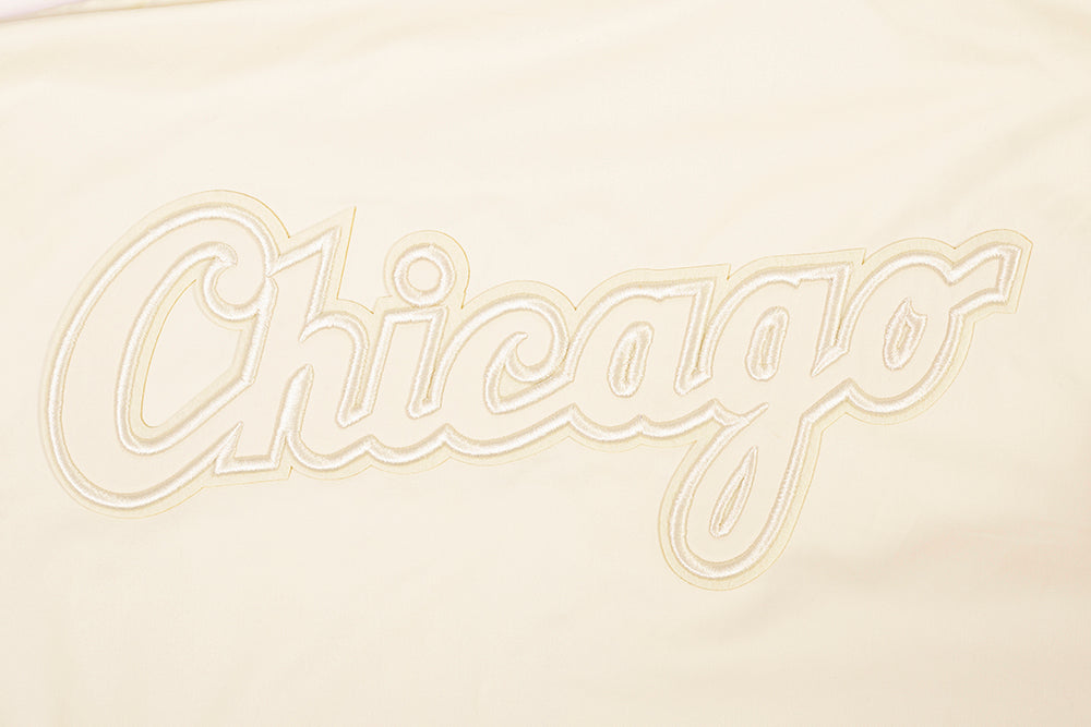 MLB CHICAGO WHITE SOX NEUTRAL MEN'S  TWILL JACKET (EGGSHELL)