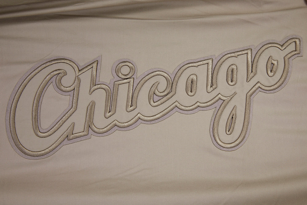 MLB CHICAGO WHITE SOX NEUTRAL MEN'S  TWILL JACKET (TAUPE)
