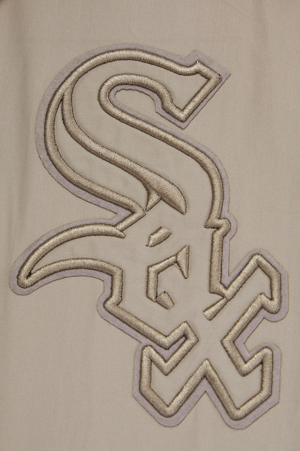 MLB CHICAGO WHITE SOX NEUTRAL MEN'S  TWILL JACKET (TAUPE)