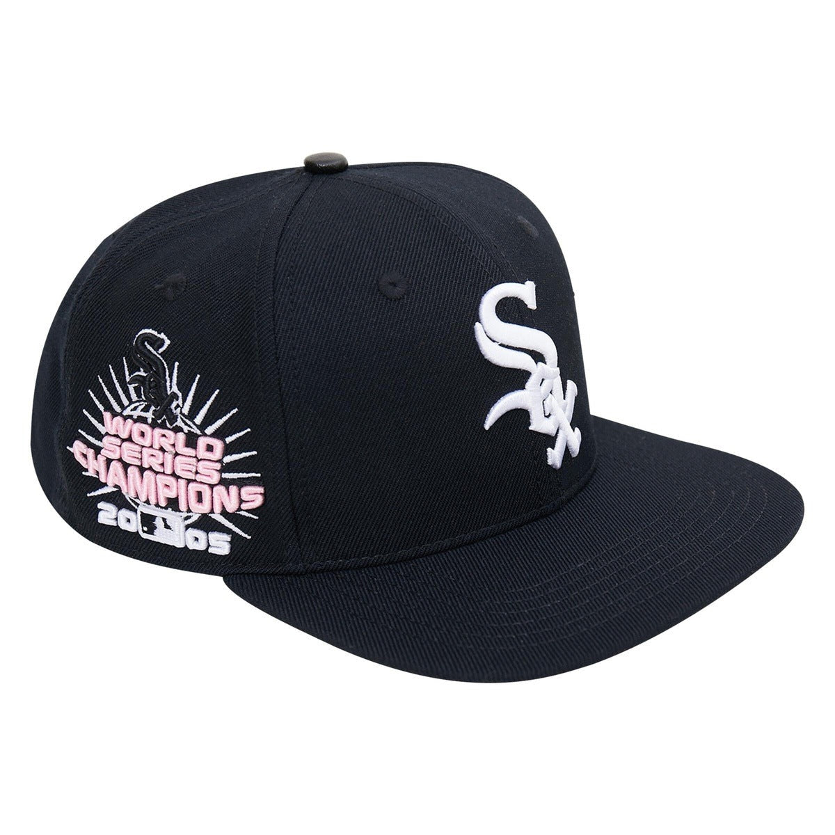 MLB CHICAGO WHITE SOX LOGO 2005 WORLD SERIES UNISEX SNAPBACK HAT (BLACK)