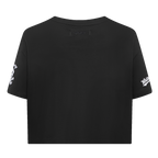 MLB CHICAGO WHITE SOX SCRIPT TAIL HAUT EN JERSEY SIMPLE À COUPE CARRÉE POUR FEMME (NOIR)