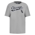 MLB CHICAGO WHITE SOX SCRIPT TAIL HAUT DE COUPE BOYFRIEND POUR FEMME (GRIS CHINÉ)