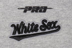 MLB CHICAGO WHITE SOX SCRIPT TAIL HAUT DE COUPE BOYFRIEND POUR FEMME (GRIS CHINÉ)