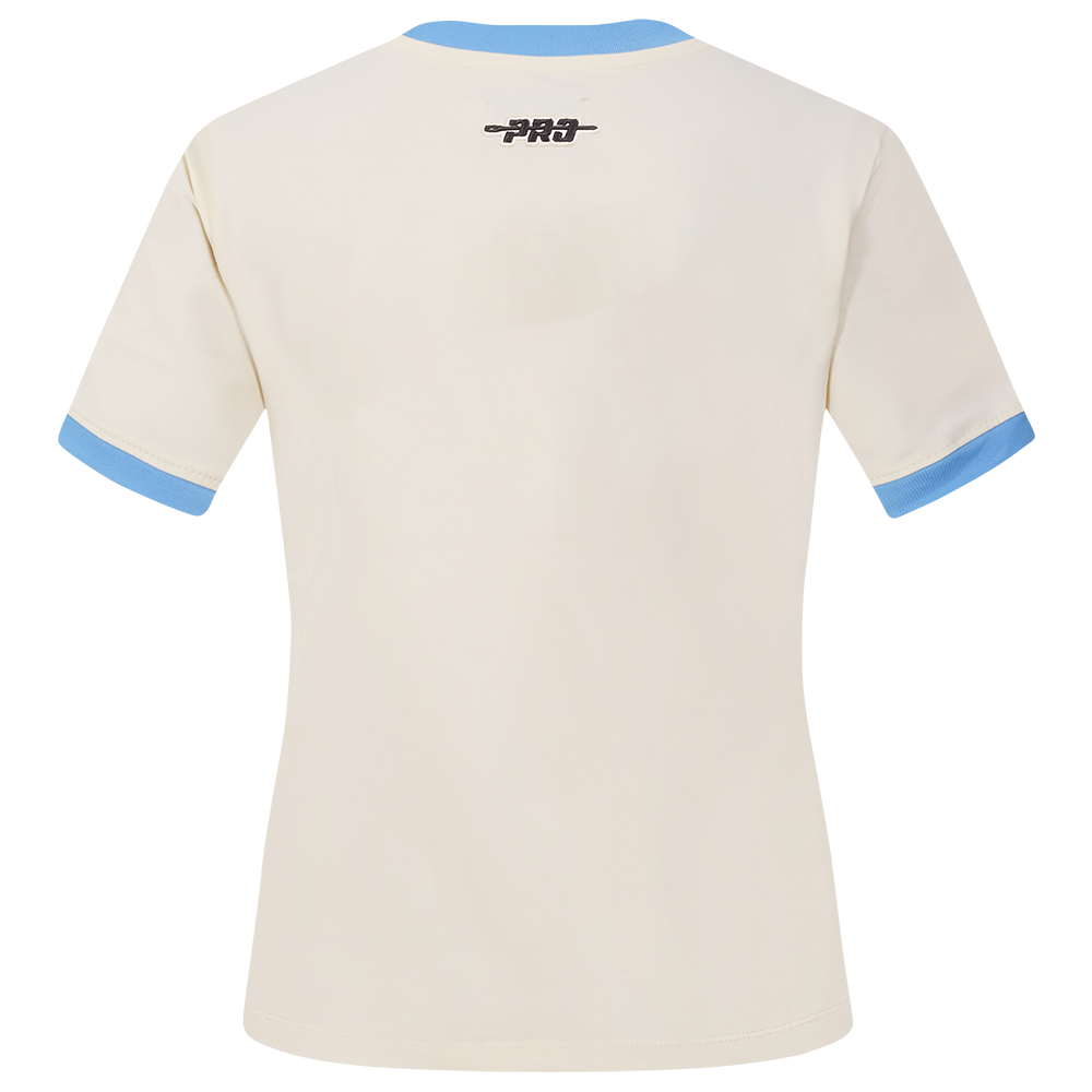 MLB CHICAGO WHITE SOX RETRO CASCADE HAUT À BORDURES CONTRASTANTES POUR FEMME (COQUILLE D'ŒUF/BLEU UNIVERSITÉ)