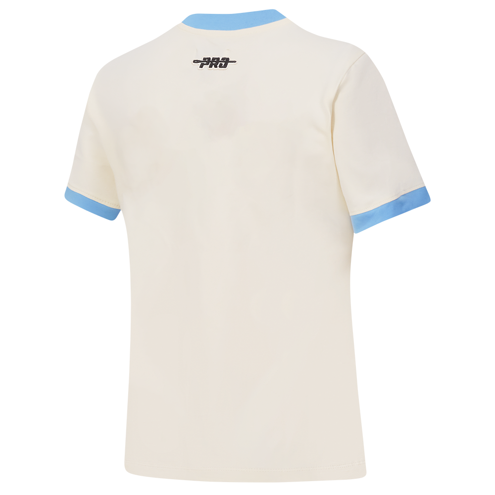 MLB CHICAGO WHITE SOX RETRO CASCADE HAUT À BORDURES CONTRASTANTES POUR FEMME (COQUILLE D'ŒUF/BLEU UNIVERSITÉ)