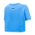 MLB CHICAGO WHITE SOX RETRO ELEVATION HAUT EN JERSEY SIMPLE À COUPE CARRÉE POUR FEMME (BLEU UNIVERSITÉ)