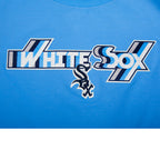 MLB CHICAGO WHITE SOX RETRO ELEVATION HAUT EN JERSEY SIMPLE À COUPE CARRÉE POUR FEMME (BLEU UNIVERSITÉ)