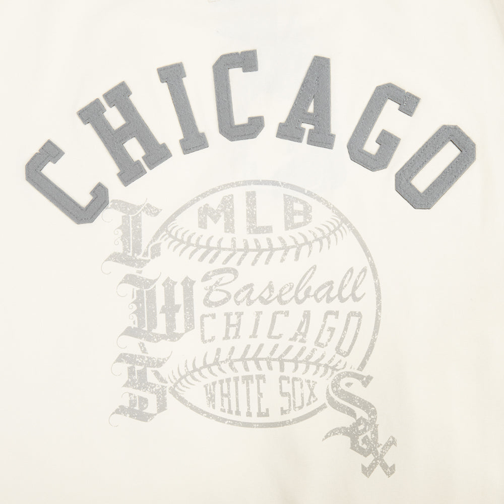 MLB CHICAGO WHITE SOX STREET TEAM WOMEN'S SJ SLIM FIT TOP (EGGSHELL)
