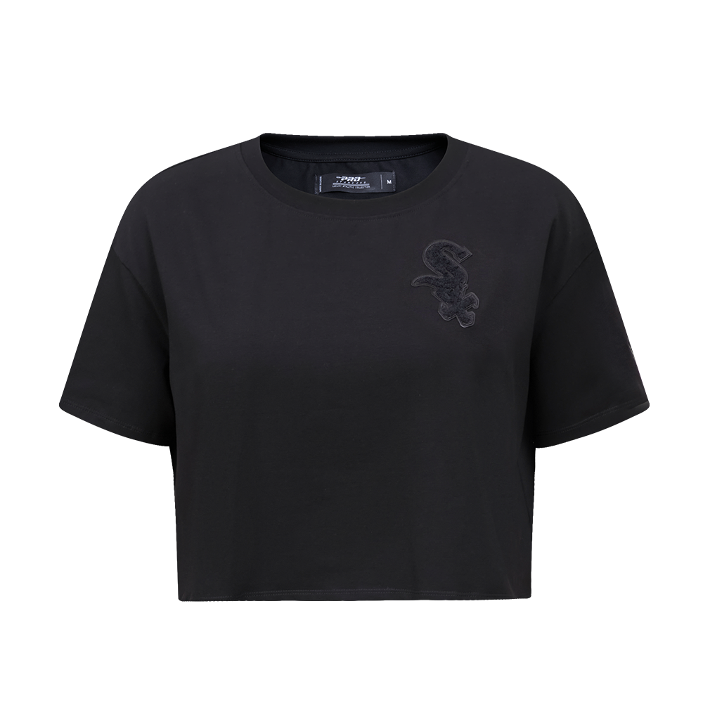 MLB CHICAGO WHITE SOX TRIPLE BLACK HAUT À COUPE CARRÉE POUR FEMME (TRIPLE NOIR)