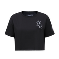 MLB CHICAGO WHITE SOX CLASSIC WOMEN'S BOXY TOP (BLACK)