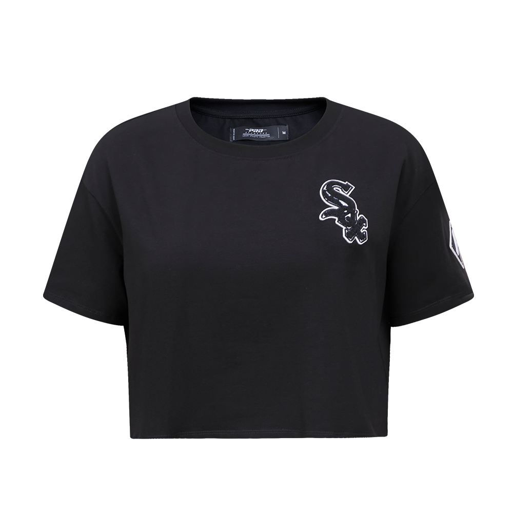 MLB CHICAGO WHITE SOX CLASSIC WOMEN'S BOXY TOP (BLACK)