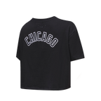 MLB CHICAGO WHITE SOX CLASSIC WOMEN'S BOXY TOP (BLACK)