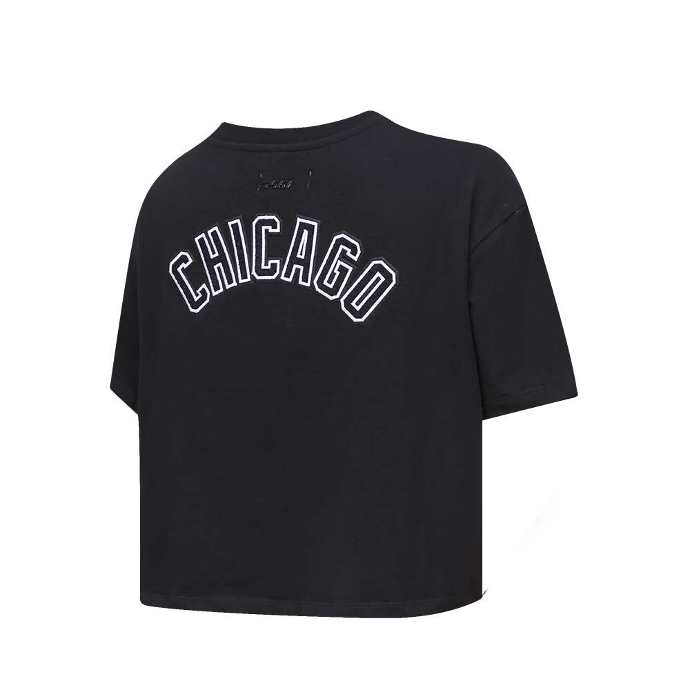 MLB CHICAGO WHITE SOX CLASSIC WOMEN'S BOXY TOP (BLACK)