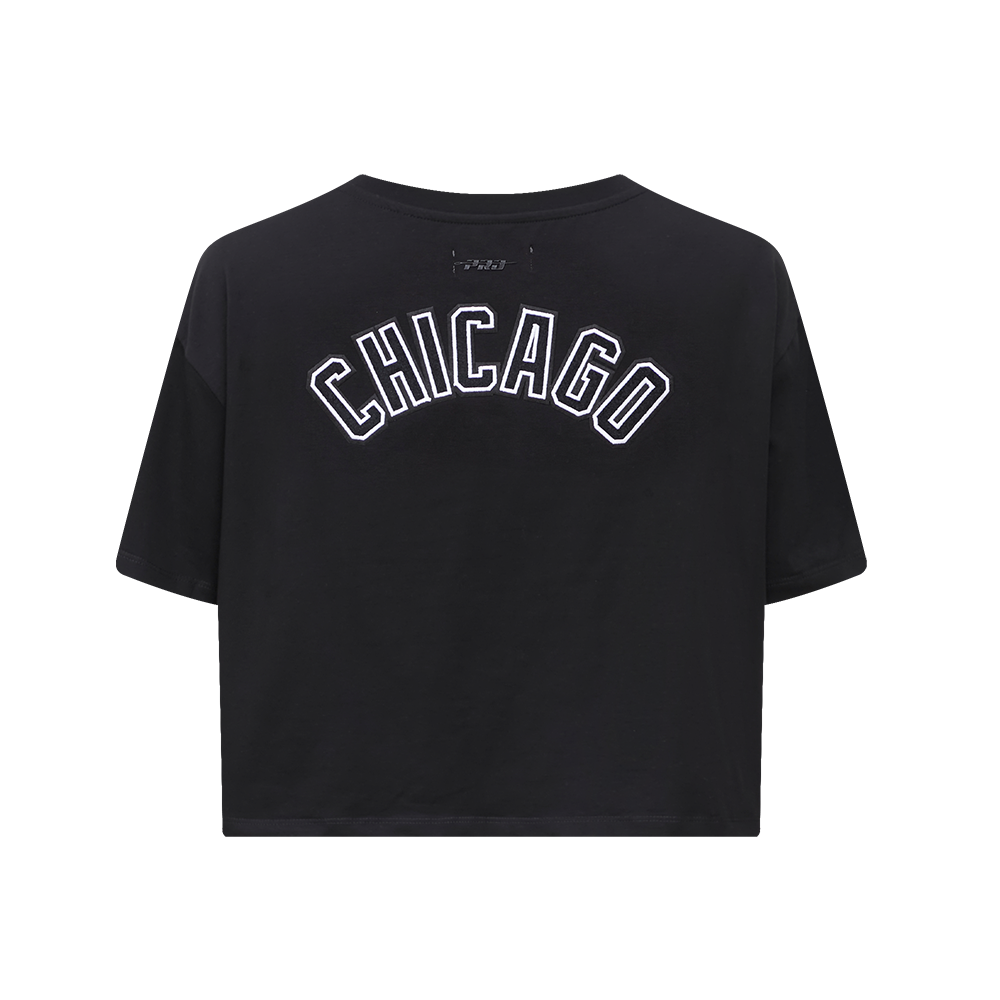 MLB CHICAGO WHITE SOX CLASSIC WOMEN'S BOXY TOP (BLACK)