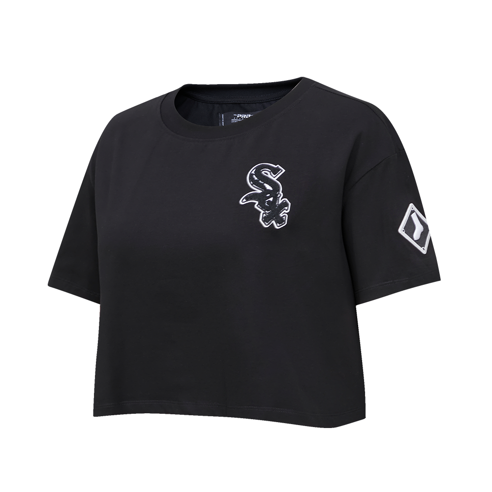 MLB CHICAGO WHITE SOX CLASSIC WOMEN'S BOXY TOP (BLACK)