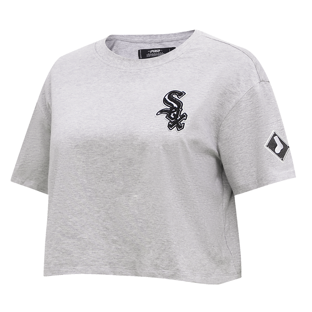 MLB CHICAGO WHITE SOX CLASSIC WOMEN'S BOXY TOP (HEATHER GREY)