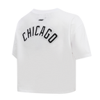 MLB CHICAGO WHITE SOX CLASSIC HAUT À COUPE CARRÉE POUR FEMME (BLANC)