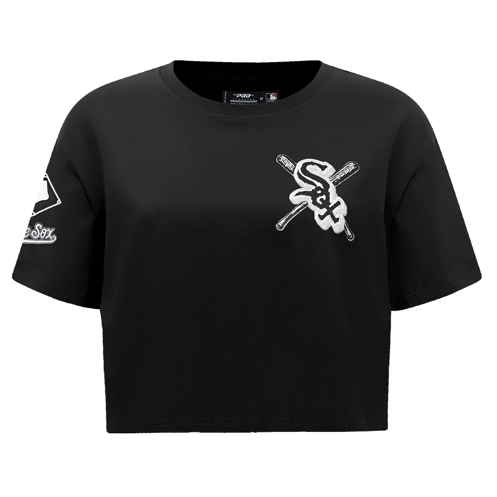 MLB CHICAGO WHITE SOX HAUT MASHUP À COUPE CARRÉE POUR FEMME (NOIR)