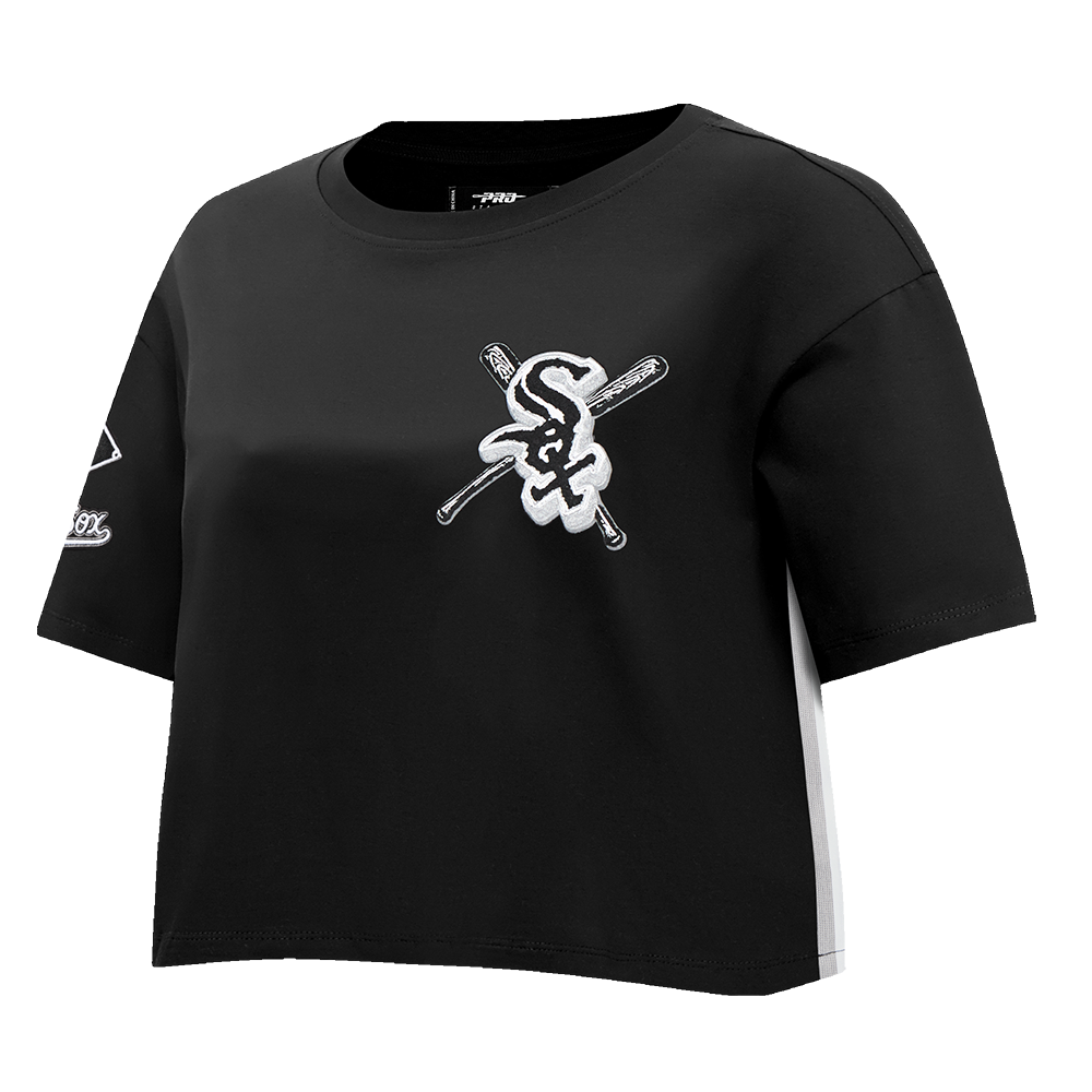 MLB CHICAGO WHITE SOX MASHUP WOMEN'S BOXY TOP (BLACK)