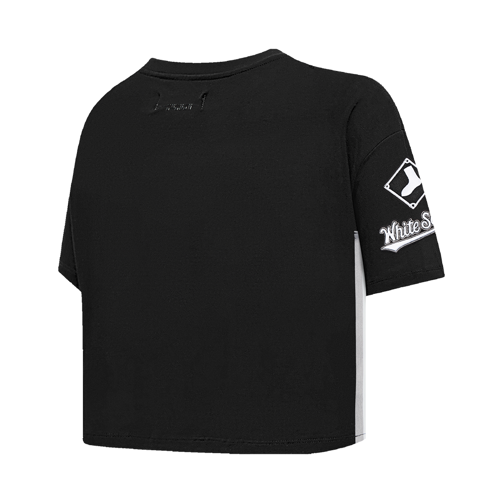 MLB CHICAGO WHITE SOX HAUT MASHUP À COUPE CARRÉE POUR FEMME (NOIR)