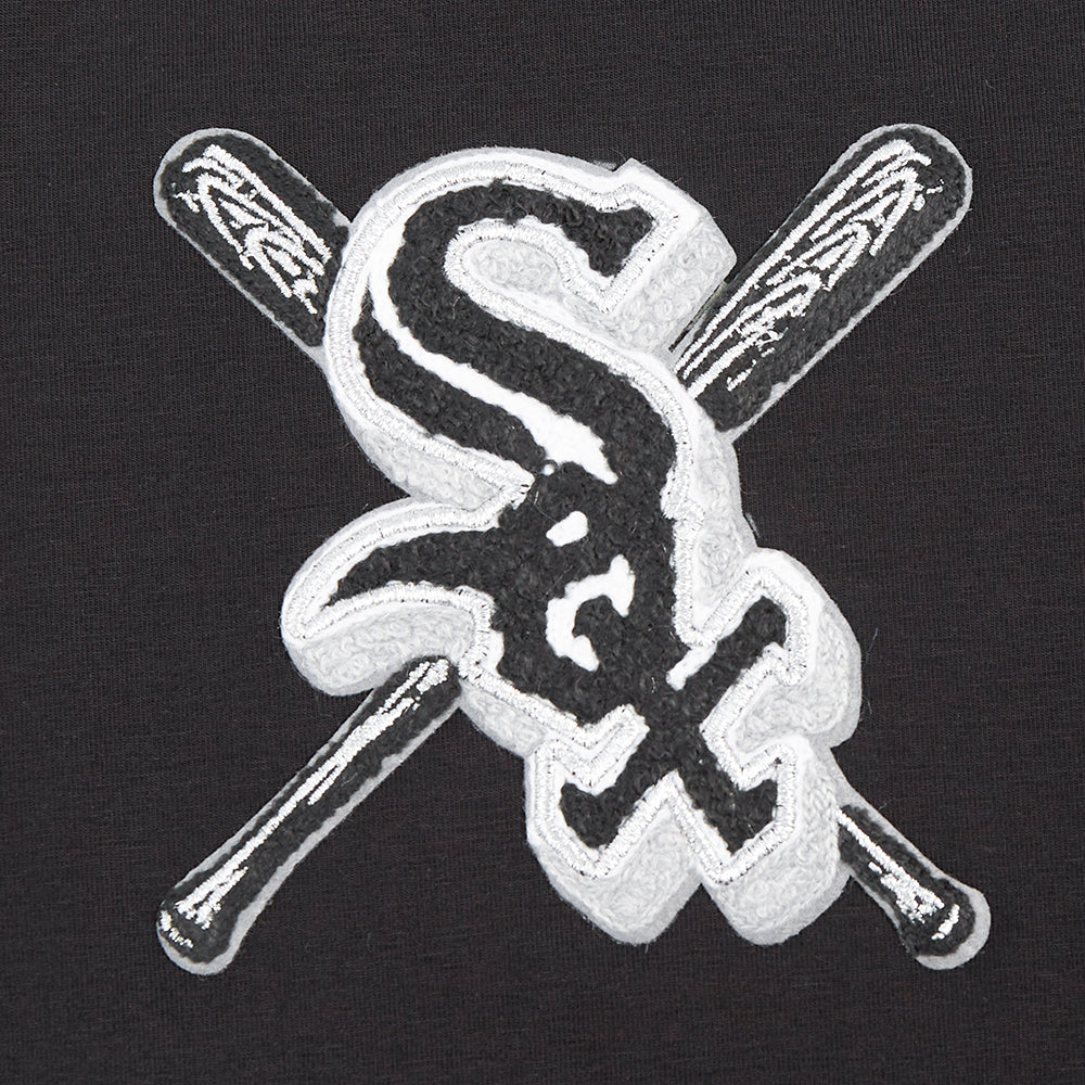 MLB CHICAGO WHITE SOX HAUT MASHUP À COUPE CARRÉE POUR FEMME (NOIR)