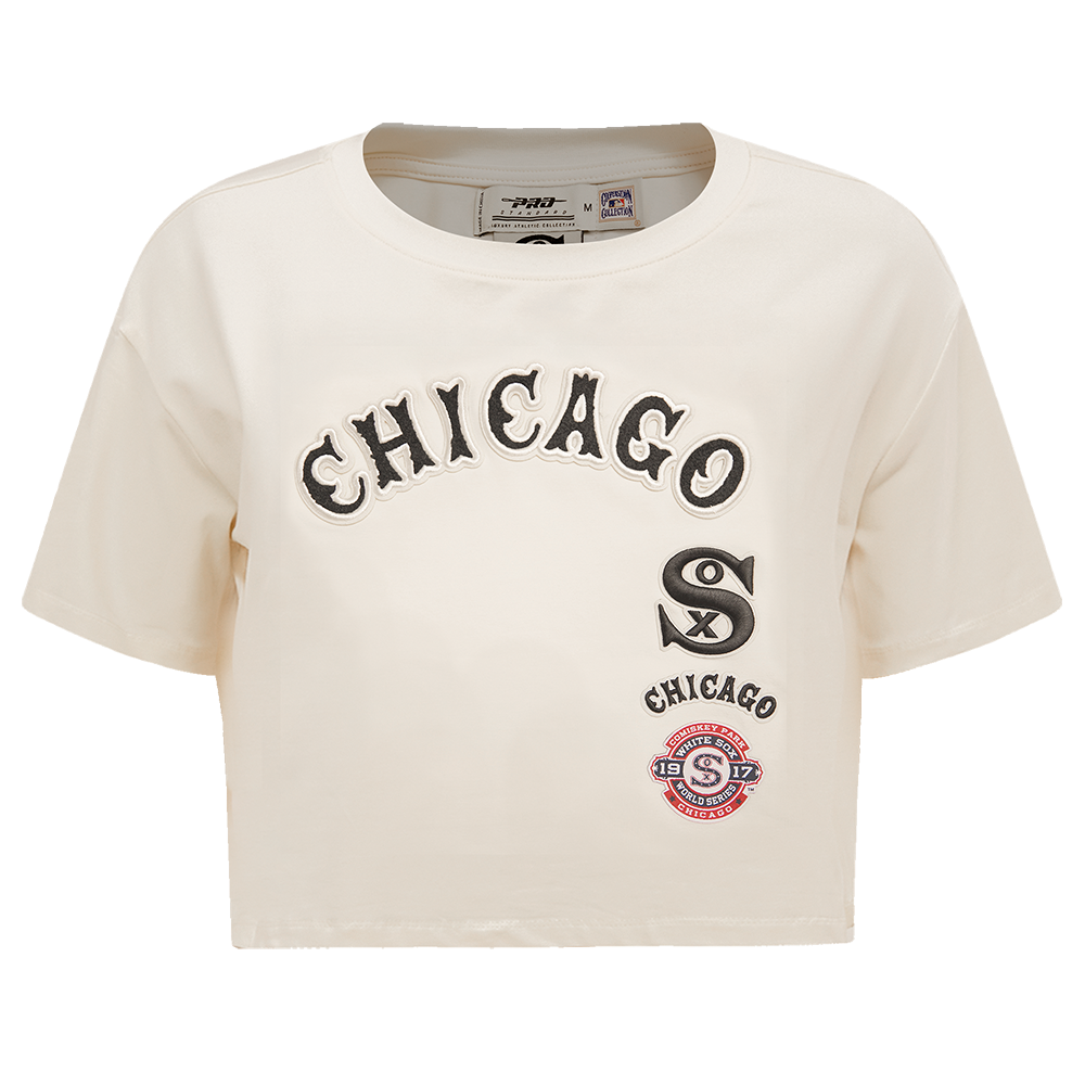 MLB CHICAGO WHITE SOX RETRO CLASSIC HAUT À COUPE CARRÉE POUR FEMME (COQUILLE D'ŒUF)