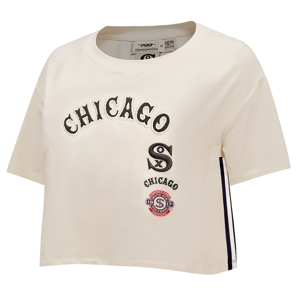 MLB CHICAGO WHITE SOX RETRO CLASSIC HAUT À COUPE CARRÉE POUR FEMME (COQUILLE D'ŒUF)