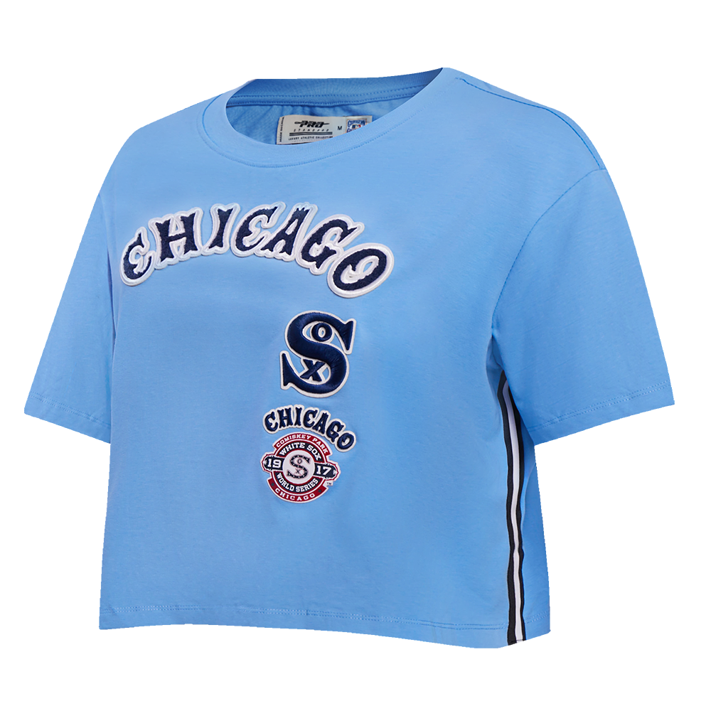 MLB CHICAGO WHITE SOX RETRO CLASSIC WOMEN'S BOXY TOP (UNIVERSITY BLUE)