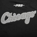 MLB CHICAGO WHITE SOX REVERSE FRENCH TERRY WOMEN'S BODYCON DRESS (BLACK)