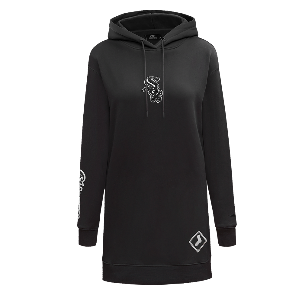 MLB CHICAGO WHITE SOX CLASSIC ROBE À CAPUCHON POUR FEMME (NOIR)