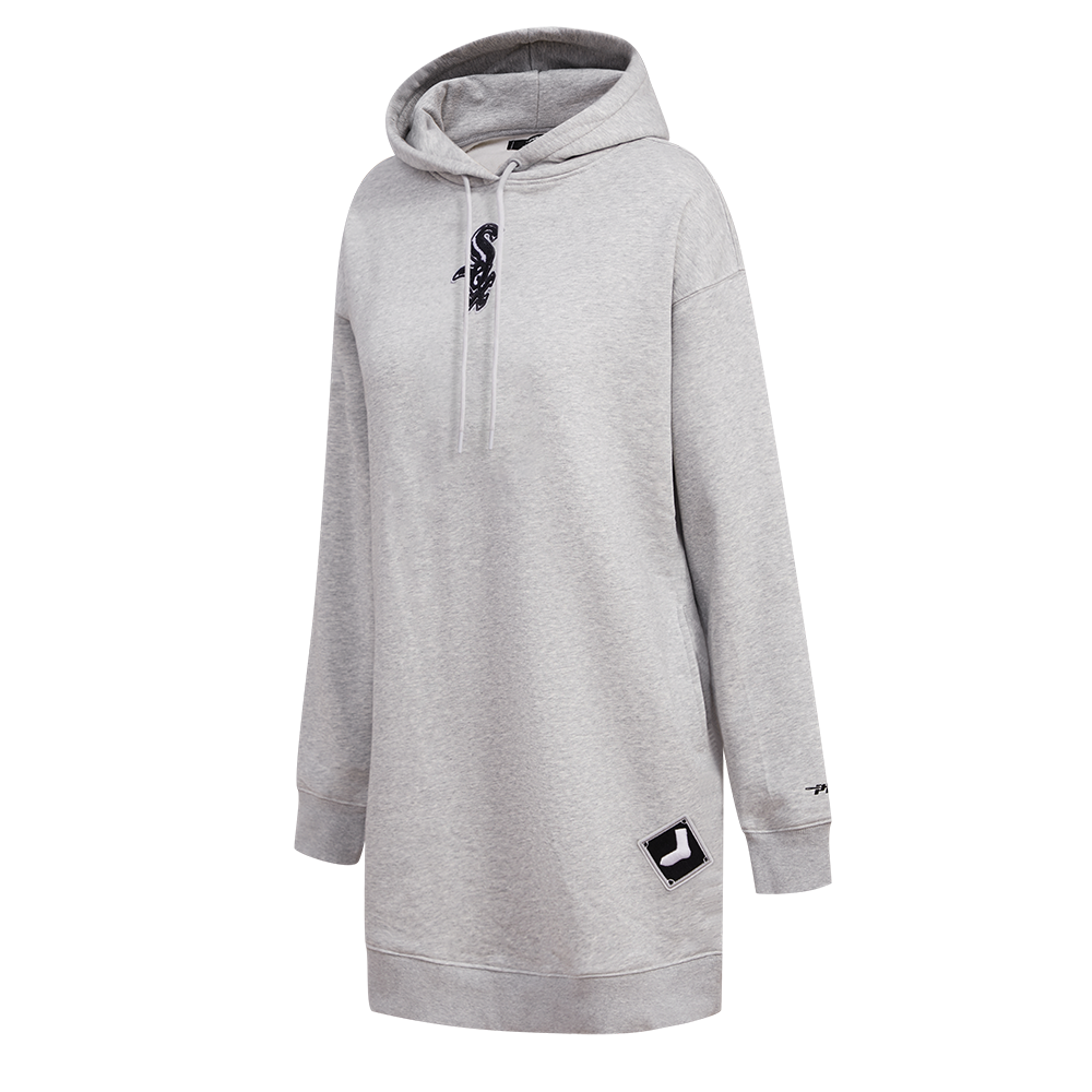 MLB CHICAGO WHITE SOX CLASSIC WOMEN'S HOODIE DRESS (HEATHER GREY)