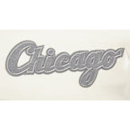 MLB CHICAGO WHITE SOX REVERSE FRENCH TERRY WOMEN'S COLORBLOCK FLC FZ (BLACK/GRAY/EGGSHELL)
