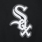MLB CHICAGO WHITE SOX GAME DAY CLASSICS CHANDAIL À COL ROND EN MAILLE DOUBLE POUR FEMME (NOIR)