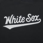 MLB CHICAGO WHITE SOX GAME DAY CLASSICS CHANDAIL À COL ROND EN MAILLE DOUBLE POUR FEMME (NOIR)