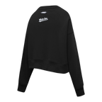 MLB CHICAGO WHITE SOX CLASSIC CHENILLE WOMEN'S FLC CREWNECK (BLACK)