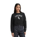 MLB CHICAGO WHITE SOX CLASSIC CHENILLE WOMEN'S FLC CREWNECK (BLACK)