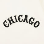 MLB CHICAGO WHITE SOX  RETRO CLASSIC WOMEN'S RIB FLC CROPPED PO HOODIE (EGGSHELL/ BLACK)