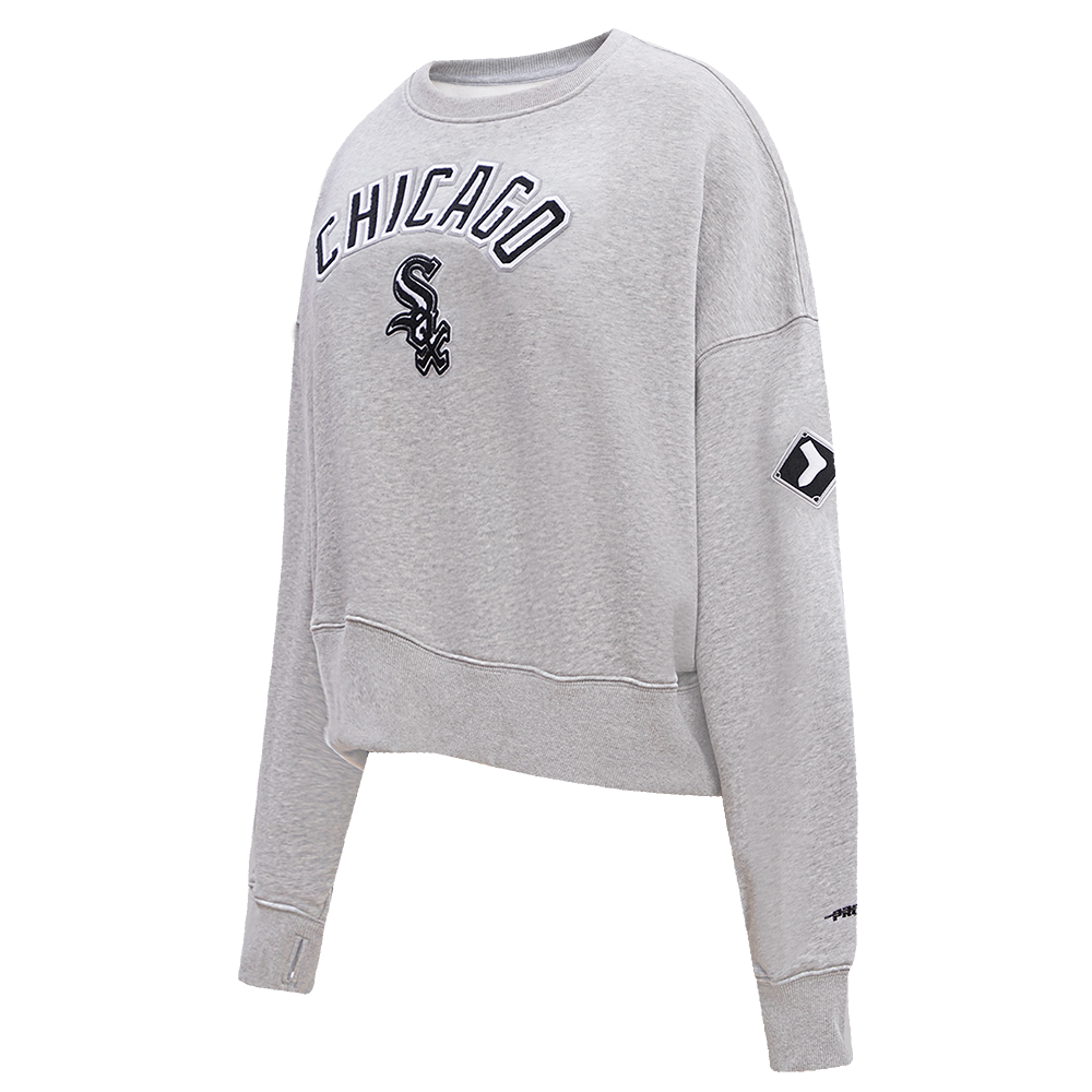 MLB CHICAGO WHITE SOX CLASSIC WOMEN'S CREWNECK (HEATHER GREY)