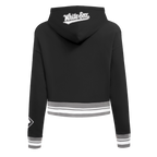 MLB CHICAGO WHITE SOX CHANDAIL À CAPUCHON MASHUP COURT CÔTELÉ POUR FEMME (NOIR/GRIS)