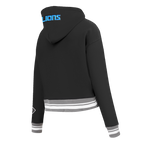 MLB CHICAGO WHITE SOX CHANDAIL À CAPUCHON MASHUP COURT CÔTELÉ POUR FEMME (NOIR/GRIS)