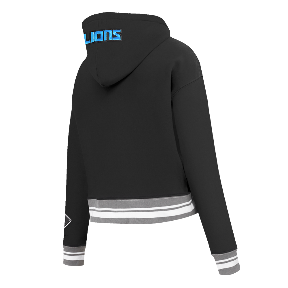MLB CHICAGO WHITE SOX CHANDAIL À CAPUCHON MASHUP COURT CÔTELÉ POUR FEMME (NOIR/GRIS)