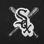 MLB CHICAGO WHITE SOX CHANDAIL À CAPUCHON MASHUP COURT CÔTELÉ POUR FEMME (NOIR/GRIS)