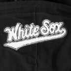 MLB CHICAGO WHITE SOX CHANDAIL À CAPUCHON MASHUP COURT CÔTELÉ POUR FEMME (NOIR/GRIS)