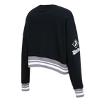 MLB CHICAGO WHITE SOX MASHUP WOMEN'S RIB CREWNECK (BLACK/GRAY)