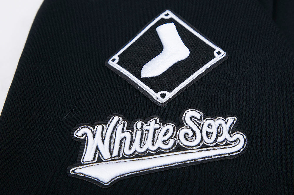 MLB CHICAGO WHITE SOX MASHUP WOMEN'S RIB CREWNECK (BLACK/GRAY)
