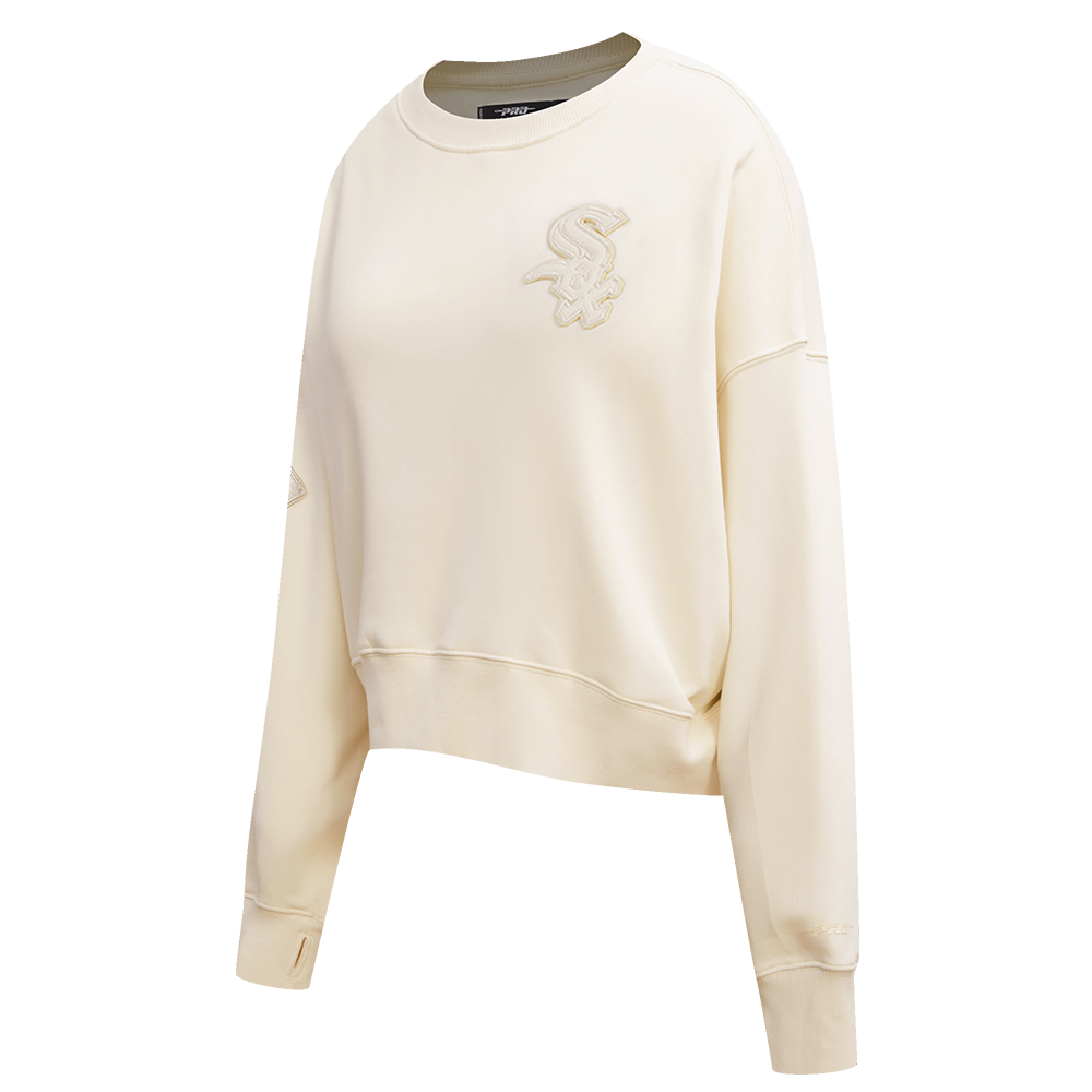 MLB CHICAGO WHITE SOX NEUTRAL WOMEN'S CREWNECK (EGGSHELL)
